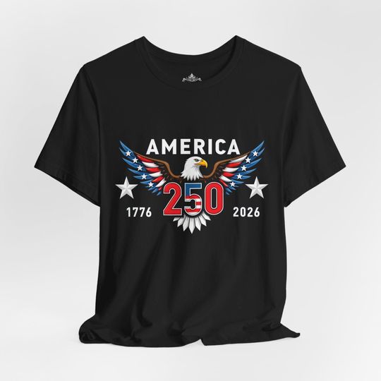 Discover Patriotic 250th Anniversary T-Shirt USA Semiquincentennial Tee