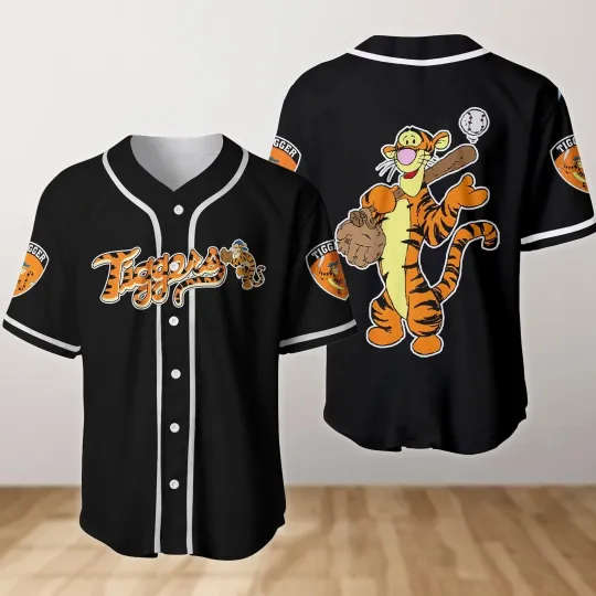Discover Custom Winnie The Pooh Tigger Baseball Shirt Disney Tigger Baseball Jersey Tigge