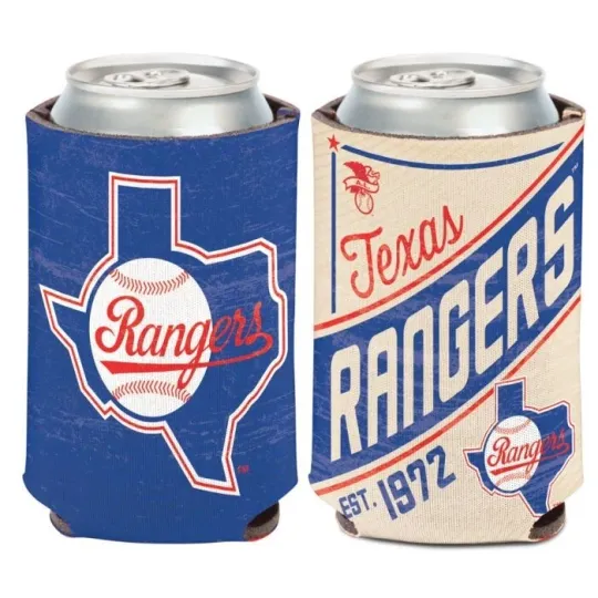 Texas Rangers Cooperstown Collection Soft Foam Can Cooler Sleeve
