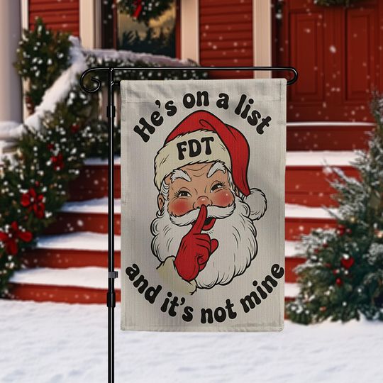 Discover Subtle Anti-Trump Garden Flag, Santa Christmas & Winter Decor, Democrat Gift