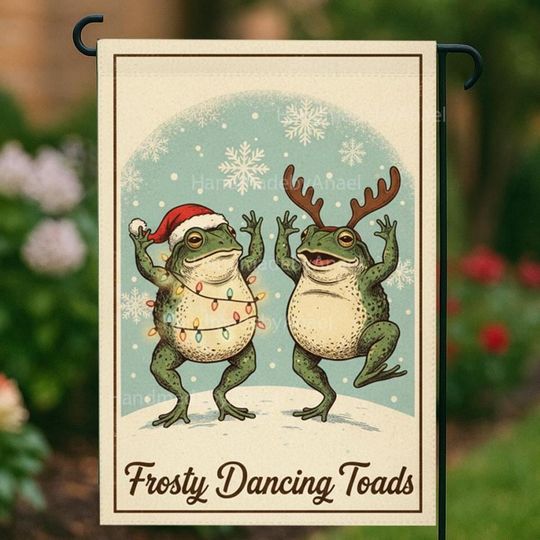 Discover No Word Anti Trump Flag, Subtle FDT flag, Winter Garden Decor, Christmas Garden Flag, Satire Humorous Art, Vintage Statement flag