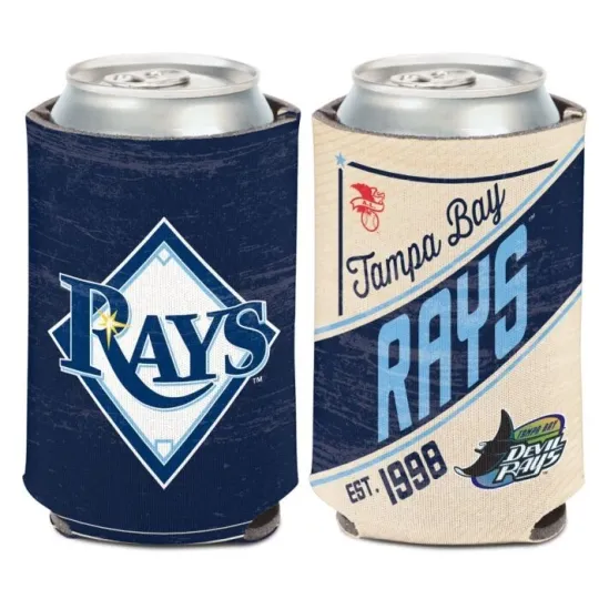 Tampa Bay Rays 2-Sided Cooperstown Soft Foam Can Cooler Sleeve