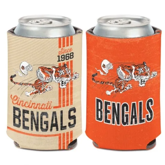 Discover CINCINNATI BENGALS 2 SIDED SOFT FOAM CAN BOTTLE COOZIE COOLER KOOZIE LICENSED