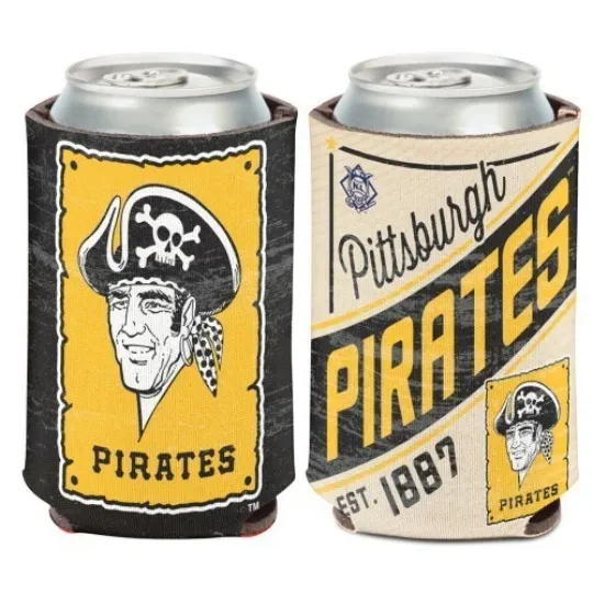 Discover Pittsburgh Pirates Cooperstown Soft Foam Can Bottle Cooler Sleeve