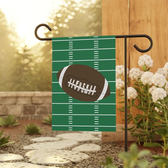 Discover Football Garden Banner, Same Team, Hidden Message Outdoor Flag, Sports Fan Yard Sign, Tailgate Decoration