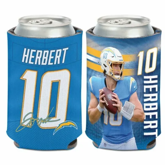 Justin Herbert Los Angeles Chargers Can Cooler Sleeve