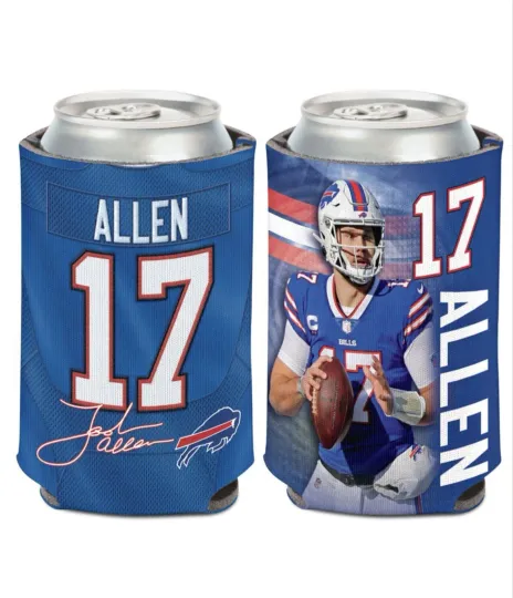 Josh Allen Buffalo Bills Double-Sided Foam Can Cooler