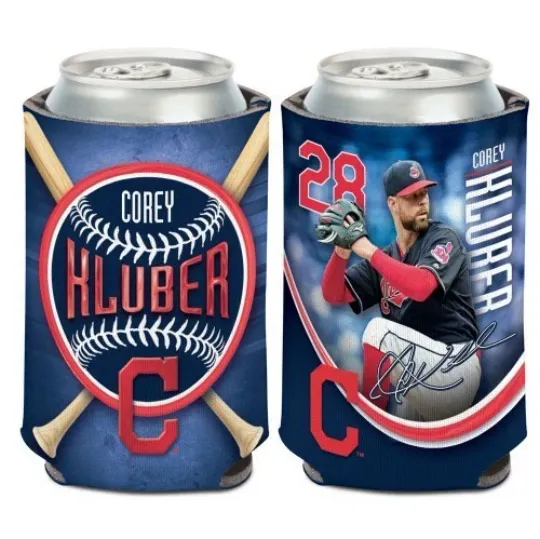 Discover Corey Kluber Cleveland Indians Foam Can Cooler Sleeve