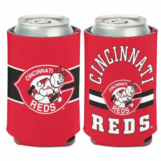 Cincinnati Reds Two-Sided Cooperstown Collection Soft Foam Can Cooler Sleeve