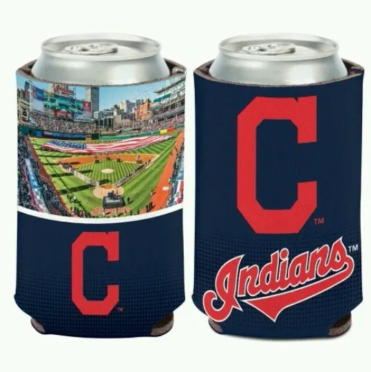 Cleveland Indians Double-Sided Soft Foam Can Bottle Koozie Cooler Holder