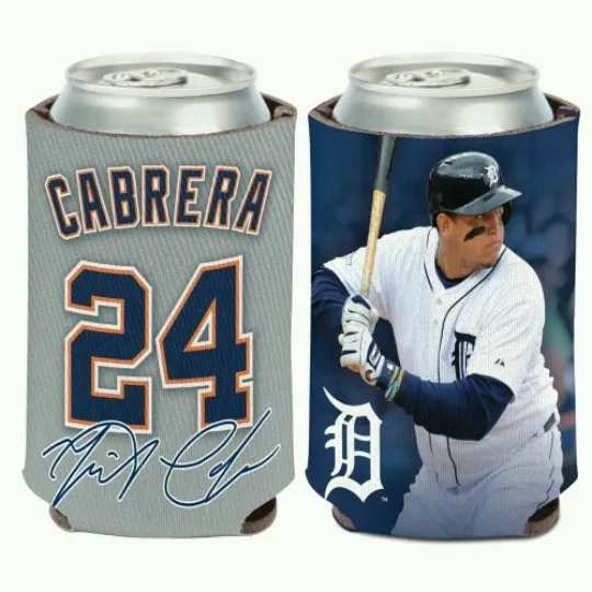 Discover Miguel Cabrera Detroit Tigers Soft Foam Can and Bottle Cooler Sleeve