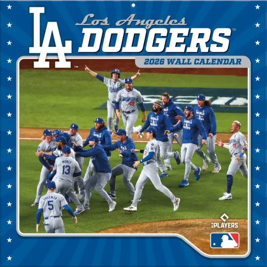 Los Angeles Dodgers 2026 Wall Calendar