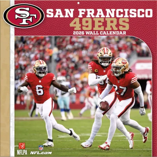 football San Francisco 49ers 2026 Wall Calendar