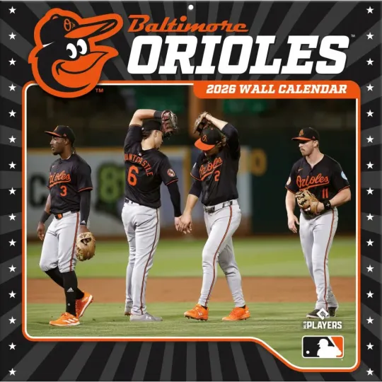 Discover Baltimore Orioles 2026 Wall Calendar