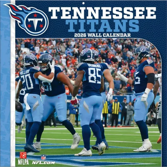 Discover football Tennessee Titans 2026 Wall Calendar