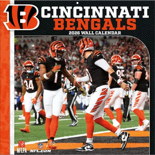 Discover football Cincinnati Bengals 2026 Wall Calendar