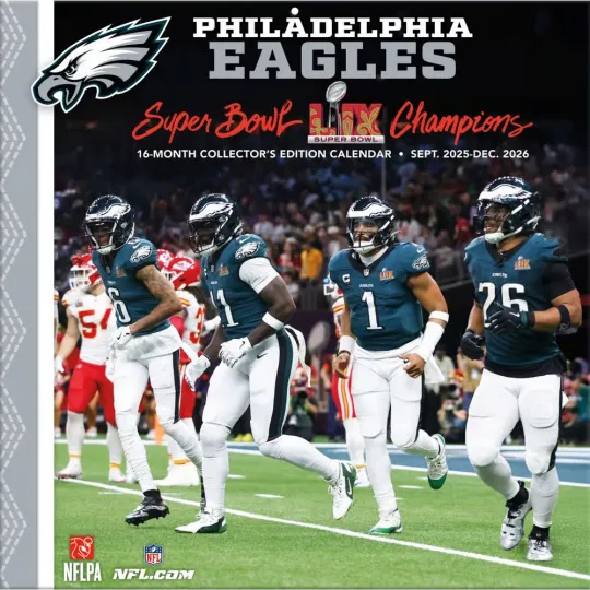 Discover football Philadelphia Eagles 2026 Wall Calendar