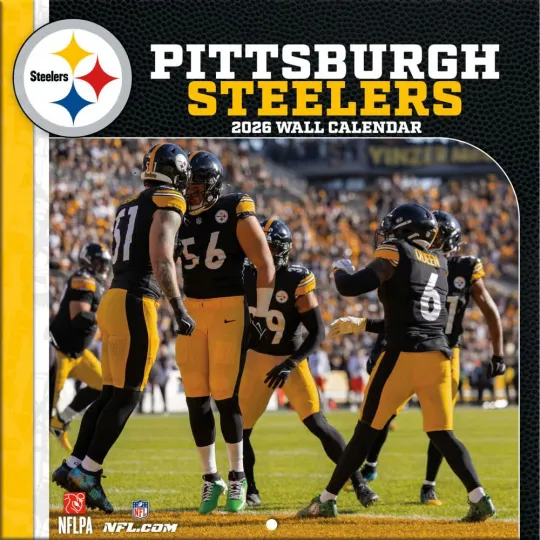 Discover football Pittsburgh Steeler 2026 Mini Wall Calendar