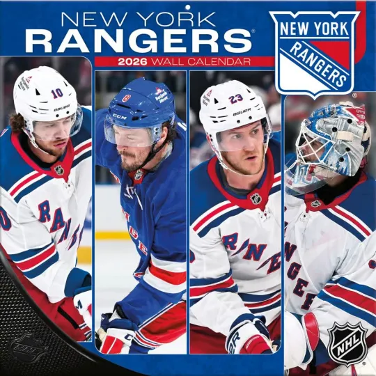 Discover NHL New York Rangers 2026 Wall Calendar