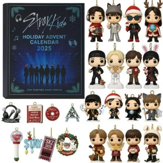 Discover Stray Kids Advent Calendar 2025 Christmas Countdown Calendar 2D Acrylic