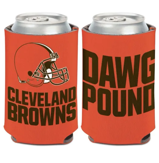 Cleveland Browns Dawg Pound Soft Foam Can Bottle Cooler Sleeve