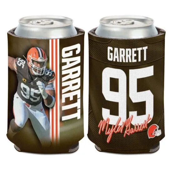 Myles Garrett Cleveland Brown 2-Sided Foam Can Cooler Sleeve