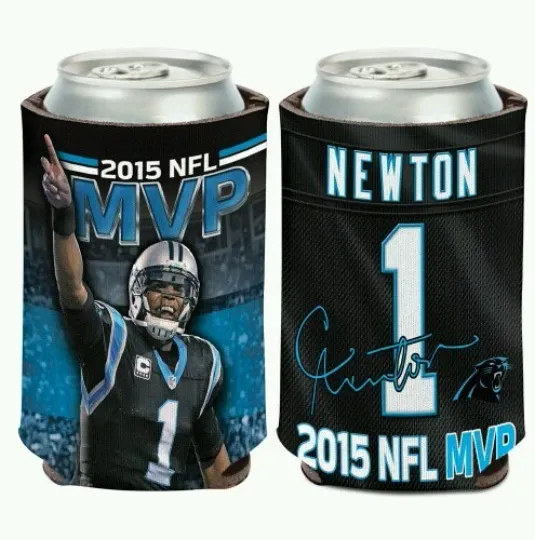 Cam Newton Carolina Panthers 2015 Football MVP Can Cooler Sleeve