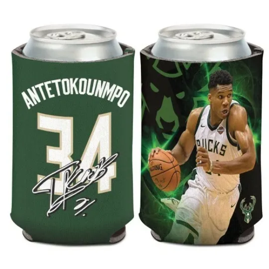 GIANNIS Antetoko Milwaukee Bucks Soft Foam Can Cooler Sleeve