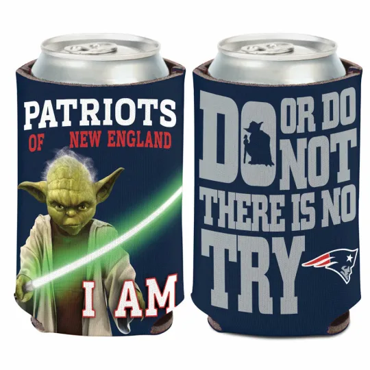 Discover NEW ENGLAND PATRIOTS STAR WARS YODA SOFT FOAM CAN BOTTLE COOZIE COOLER HOLDER