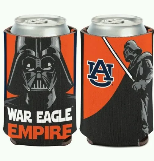Discover AUBURN TIGERS STAR WARS DARTH VADER SOFT FOAM CAN BOTTLE COOZIE COOLER HOLDER
