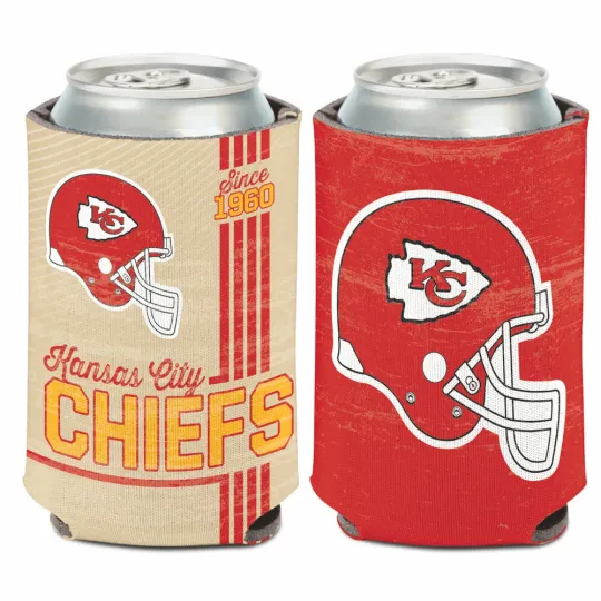 Kansas City Chiefs Vintage Soft Foam Can Cooler Sleeve
