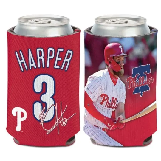 Bryce Harper Philadelphia Phillies Two-Sided Soft Foam Can Cooler Sleeve