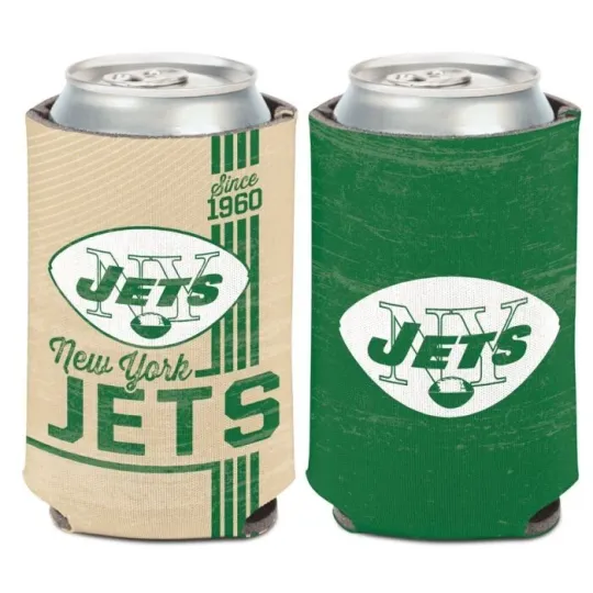 Discover New York Jets 2-Sided Classic Logo Soft Foam Can Cooler Sleeve