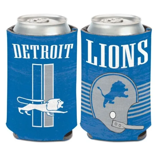 Detroit Lions Vintage Style Soft Foam Can Cooler Sleeve