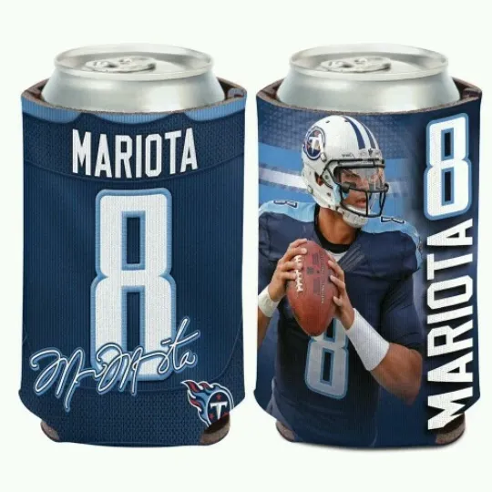 Discover Marcus Mariota Tennessee Titans Can Cooler Sleeve