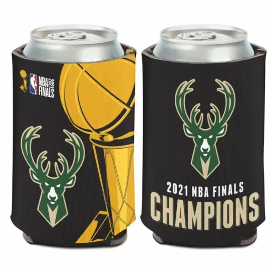 Milwaukee Bucks 2021 NBA Finals Champions Can Cooler Sleeve