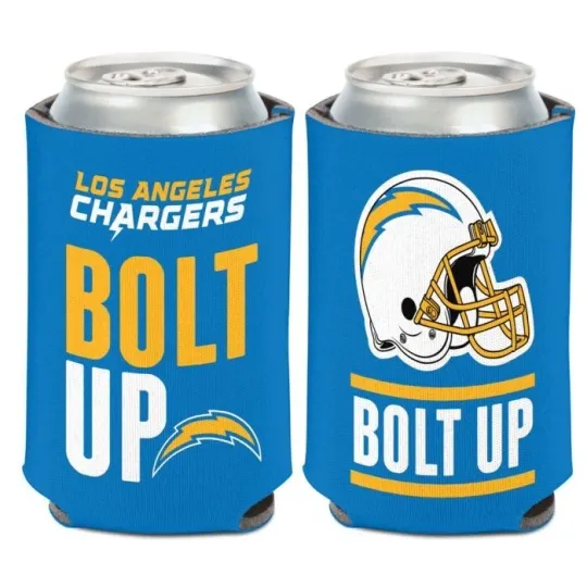 Los Angeles Chargers Soft Foam Can Cooler Sleeve Football