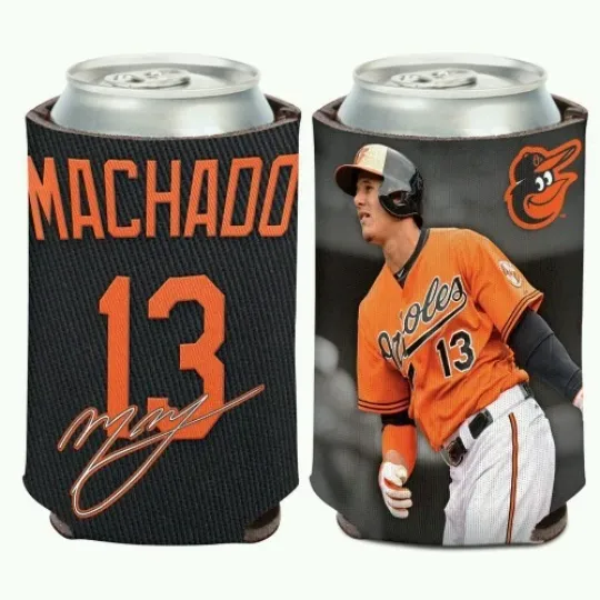 Discover Manny Machado Baltimore Orioles Can Cooler Sleeve Soft Foam Bottle Koozie