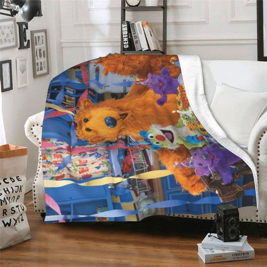 Discover Personalized Bear in the Big Blue House Fleece Blanket, Custom Name, Kids Birthday Gift