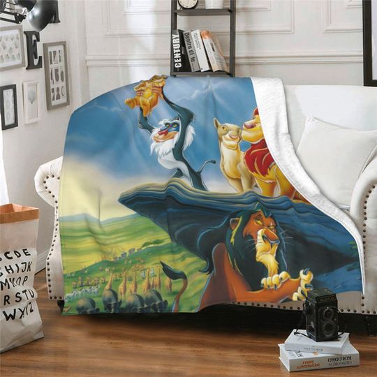 Discover Personalized The Lion King Fleece Blanket for Kids