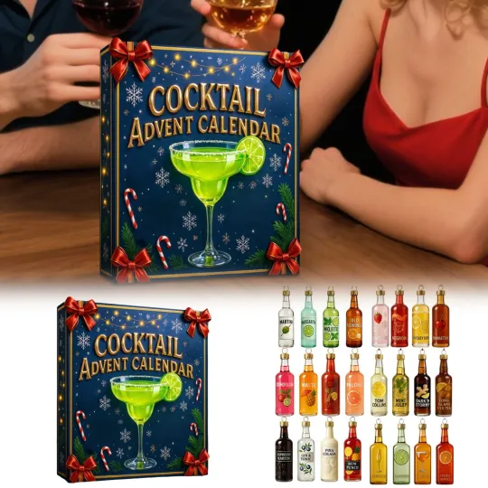 Discover Cocktail Advent Calendar 2025, Christmas 24 Days Without Repetition Giftin