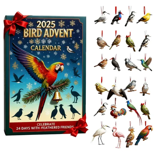 Discover Bird Advent Calendar 2025, Advent Calendar 2025 Ornaments, Acrylic Decorations