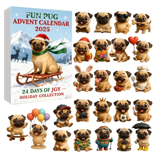 Discover Funny French Bulldog Advent Calendar 2025, Fun French Bulldog Advent Calendar