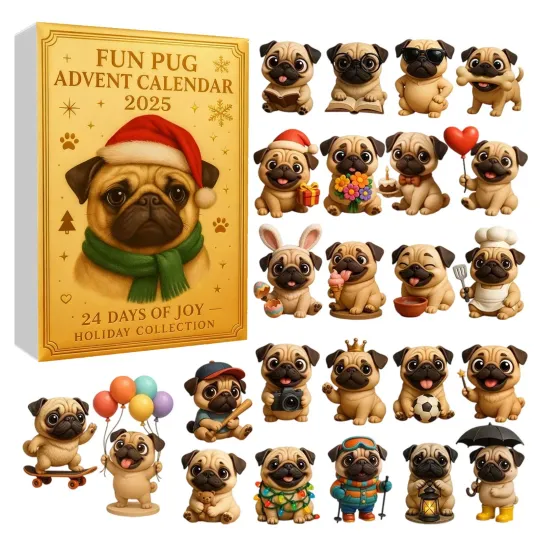 Discover Funny French Bulldog Advent Calendar 2025, Fun French Bulldog Advent Calendar