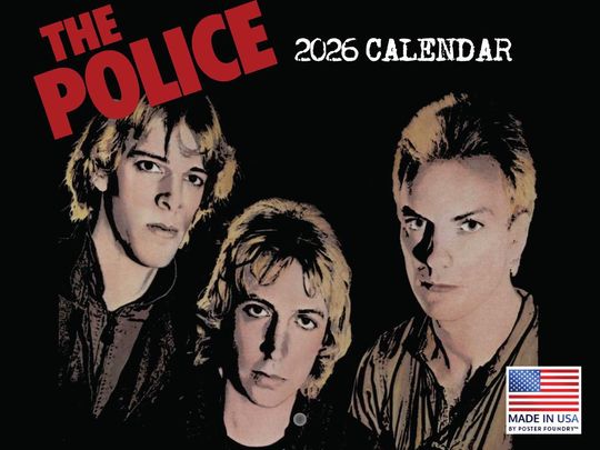 The Police Calendar 2026 Monthly Wall Rock Roll Music Band Sting Calender 12 Month