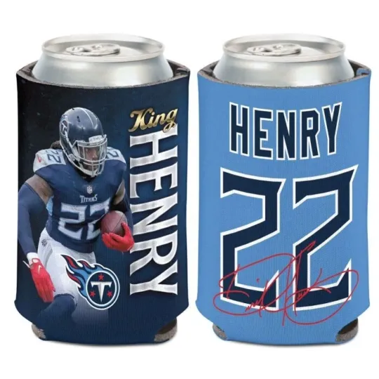Discover Derrick Henry Tennessee Titans 2-Sided Soft Foam Can Cooler Sleeve