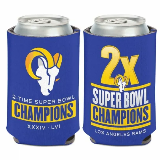 Los Angeles Rams Super Bowl LVI Champions Can Cooler Sleeve