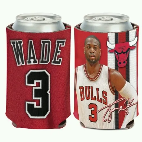Dwayne Wade Chicago Bulls Soft Foam Can Cooler Sleeve