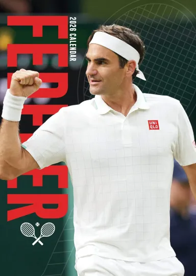 Discover 2026 Roger Federer - A3 Wall Calendar