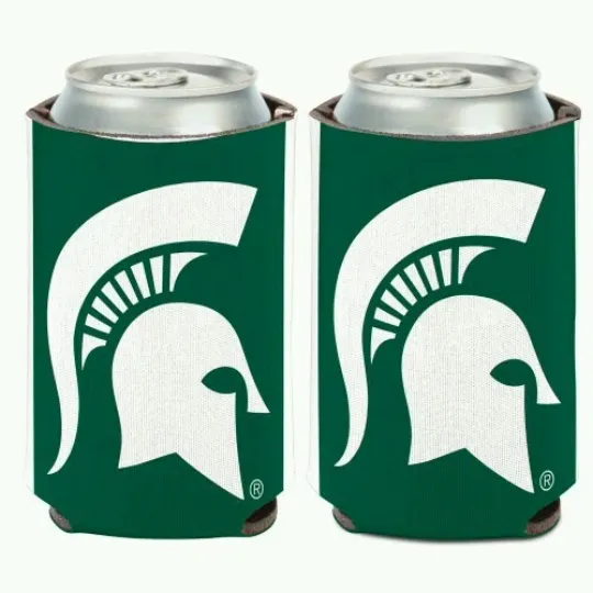 Discover Michigan State Spartans Two-Sided Soft Foam Can Cooler Sleeve